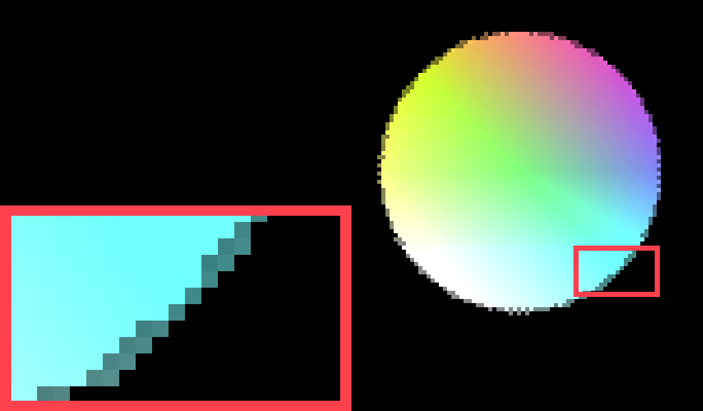 iOS 2xMSAA, created by rounding transparency of 4xMSAA