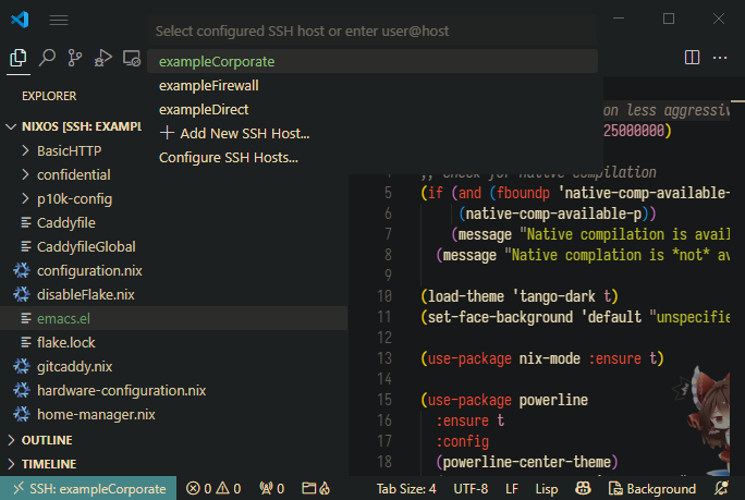 Remote SSH file editing in VSCode